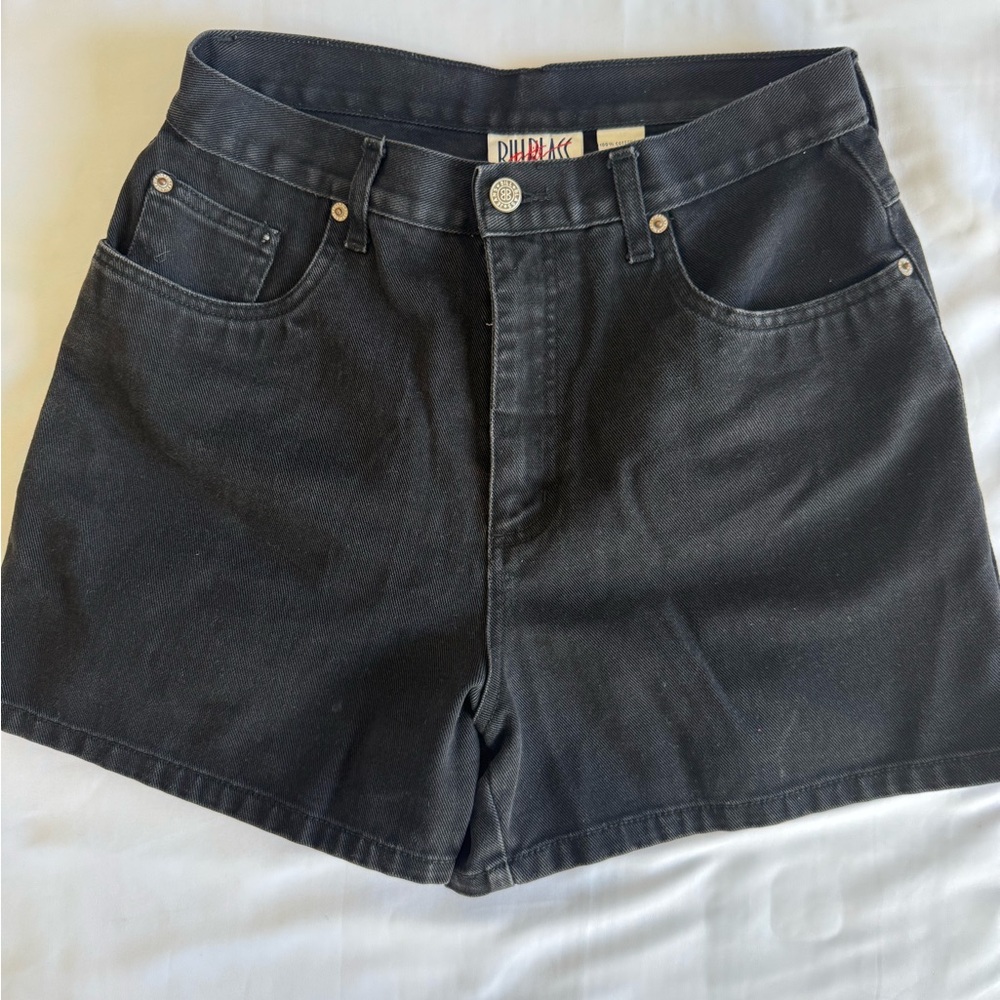 Bill Blass Black Jean Shorts